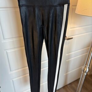 SPANX Black Faux Leather Leggings